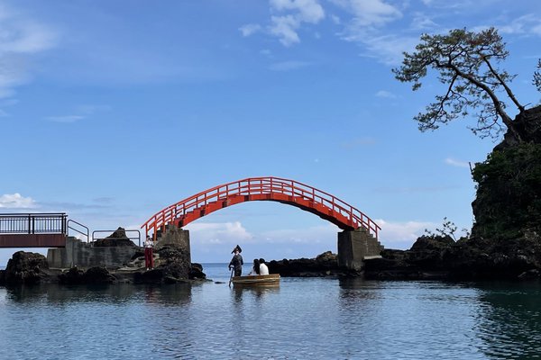A taraibune ride in Sado Island, Japan