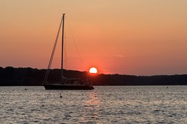 Sunset at Three Mile Harbor in Springs, New York