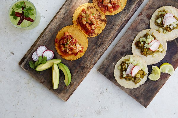 Food and drink from Gitano in Tulum, Mexico.