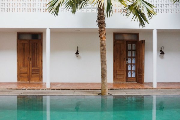 Poolside Adhisthana Hotel, Yogyakarta, Indonesia.