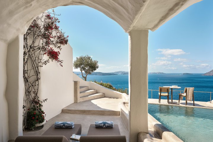 Private pool at Andronis