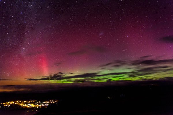 Aurora Australis in New Zealand