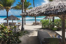the beach at Hotel Manapany