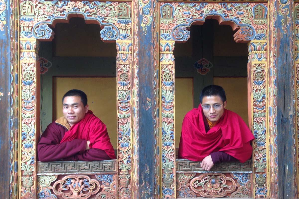 Bhutan monks