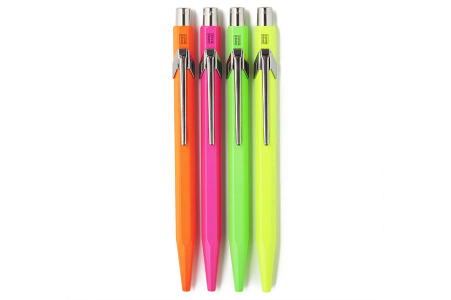 Caran D’Ache Fluorescent Ballpoint Pens