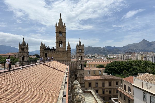 The view from atop the Cathedral of Palermo, Sicily