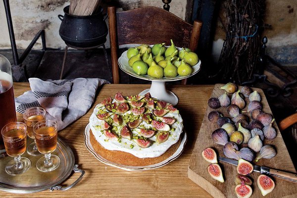 Mimi Thorisson's fig and pistachio cake from French Country Cooking.