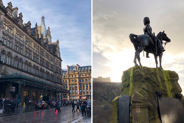 Glasgow versus Edinburgh, Scotland