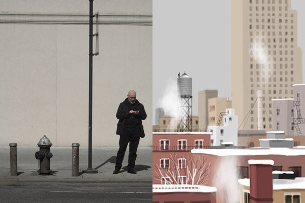 Jorge Colombo (left), Illustration by Jorge Colombo/Courtesy of 20x200 (right)