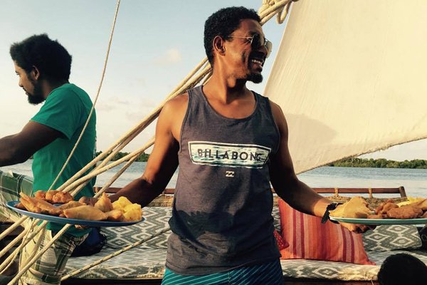 The crew on the dhow, Kiwayu, Kenya.