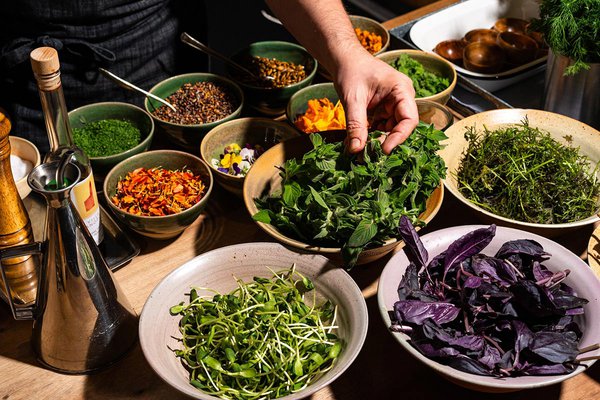 Little Saint feast in Healdsburg.