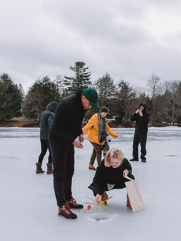 Sand Pond, Couple Fishing
