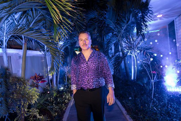 DJ Purple Disco Machine at Nikki Beach in Saint Barths.