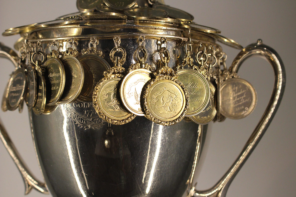 The oldest charm on this trophy dates back to the 1700s.