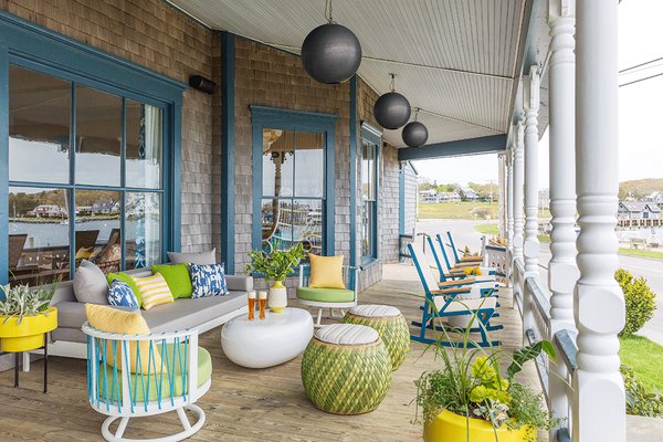 The porch at Summercamp in Martha's Vineyard.