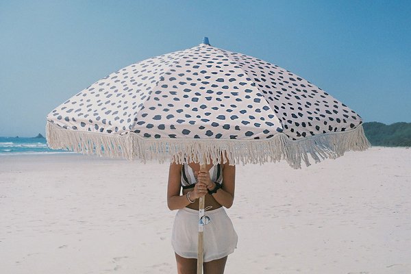 Sunday Supply Co. vintage-style beach umbrella