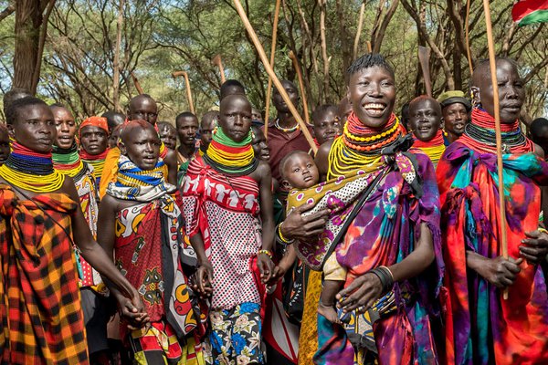 A pre-election political rally in Kenya.