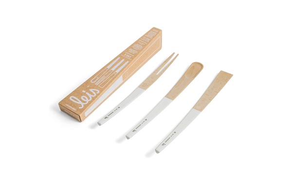 Leis fork, spoon, and spatula set 
