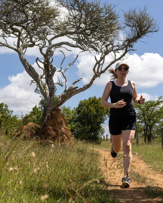 Emma running in the wild. Emma running in the wild.