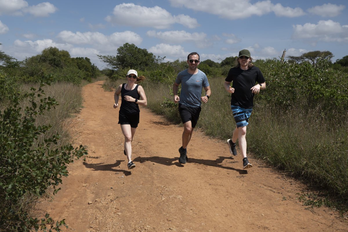 running on safari running on safari