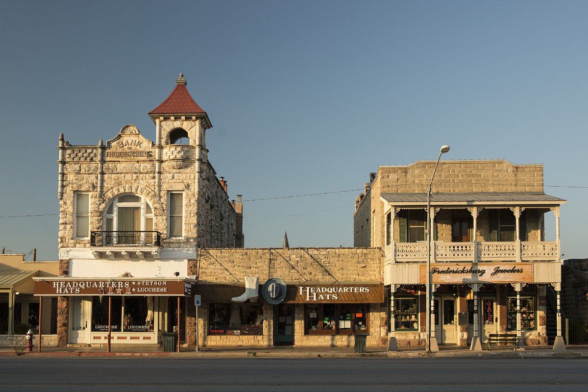 Main Street in Fredericksburg, Texas.