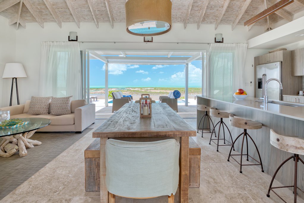 A villa living area at Sailrock. A villa living area at Sailrock.