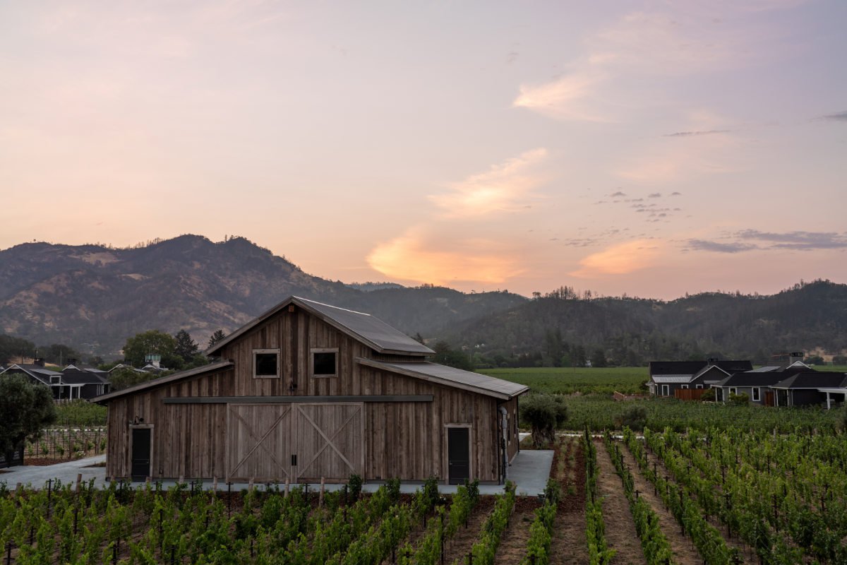 The Vineyard Barn and Moutain Views at Four Seasons Resort and Residences Napa Valley The Vineyard Barn and Moutain Views at Four Seasons Resort and Residences Napa Valley