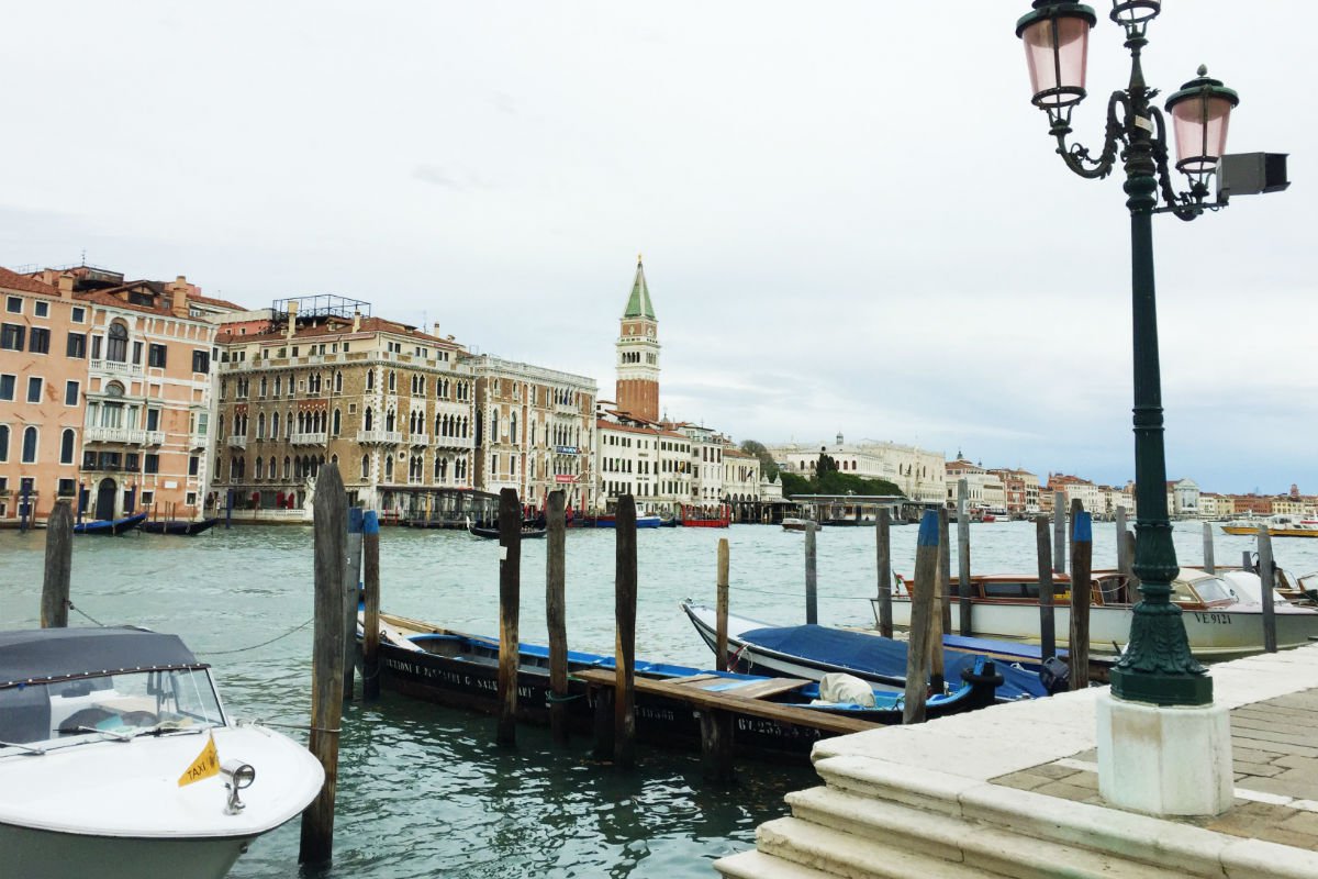 Gondolas in Venice, Italy.