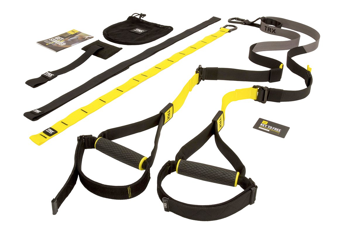 a set of black and yellow straps