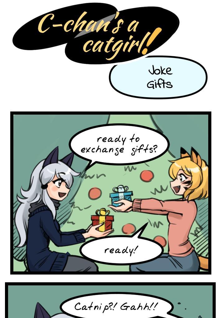 C-chan's a Catgirl! - Episode 2, Page 1: 002 - Joke Gifts