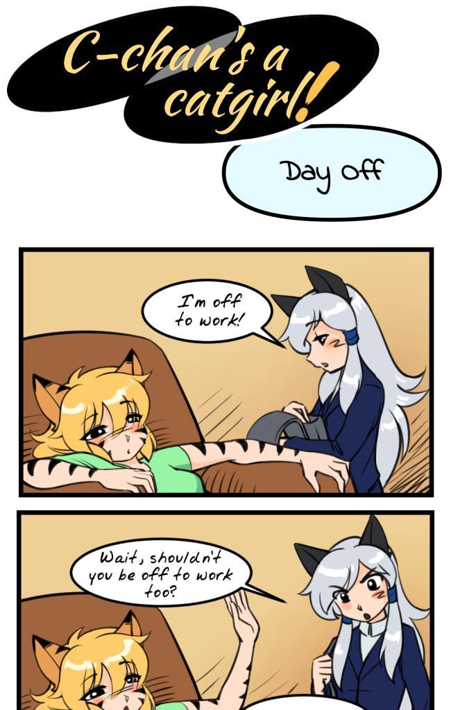 C-chan's a Catgirl! - Episode 5, Page 1: 005 - Day Off