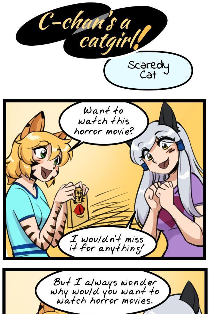 C-chan's a Catgirl! - Episode 11, Page 1: 011 - Scaredy Cat