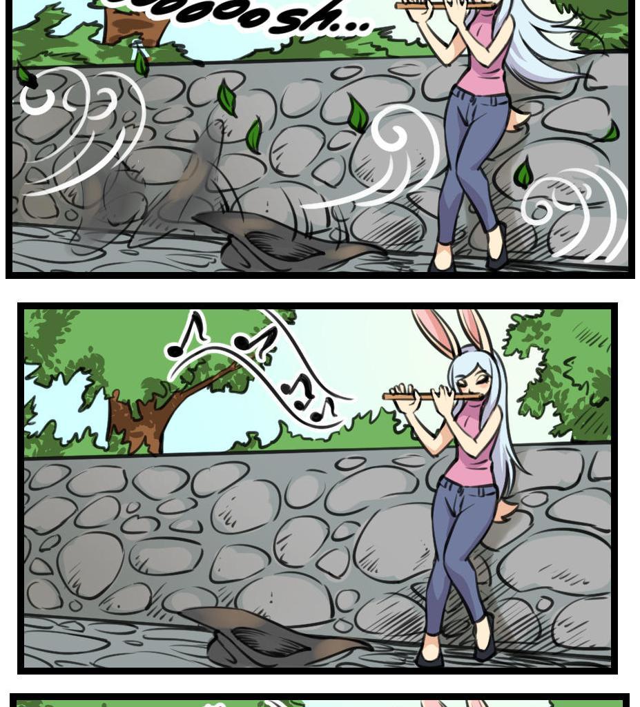 C-chan's a Catgirl! - Episode 12, Page 1: 012 - Lucky Flute