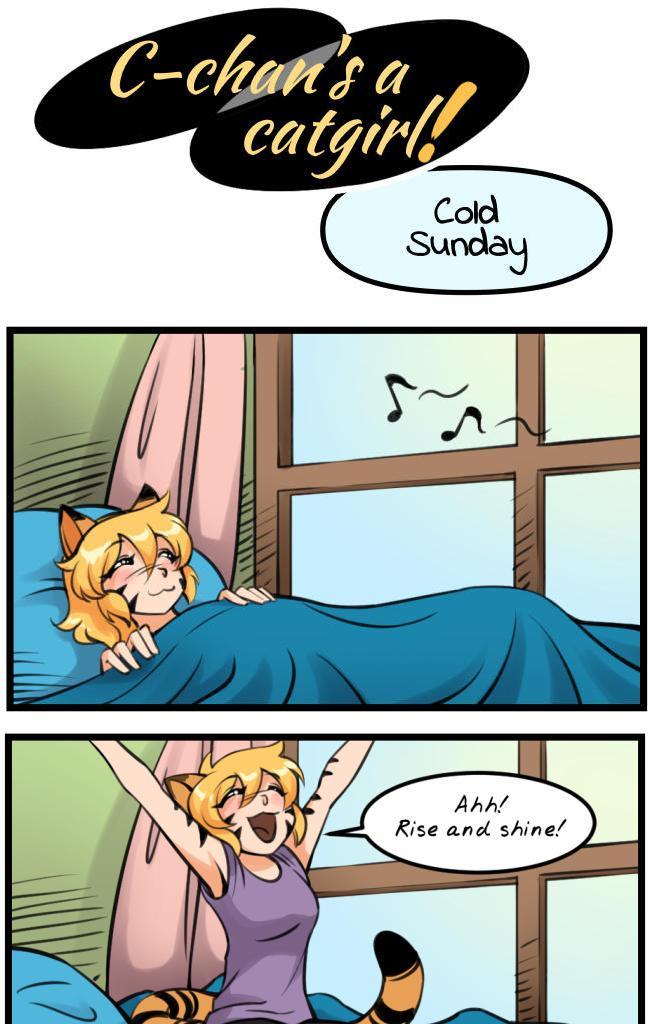 C-chan's a Catgirl! - Episode 13, Page 1: 013 - Cold Sunday