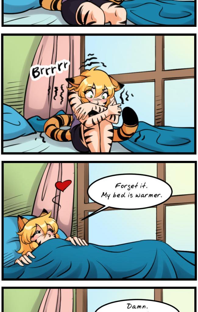 C-chan's a Catgirl! - Episode 13, Page 1: 013 - Cold Sunday