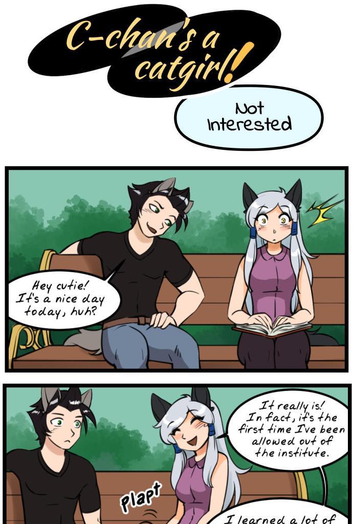 C-chan's a Catgirl! - Episode 15, Page 1: 015 - Not Interested