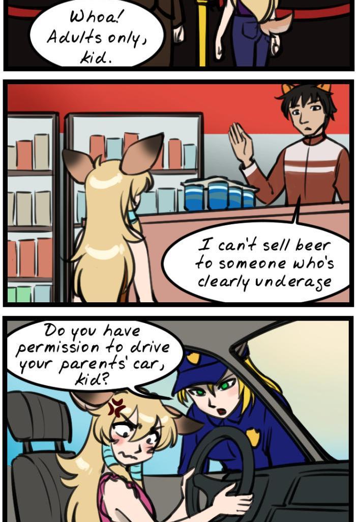 C-chan's a Catgirl! - Episode 16, Page 1: 016 - Too young for fun