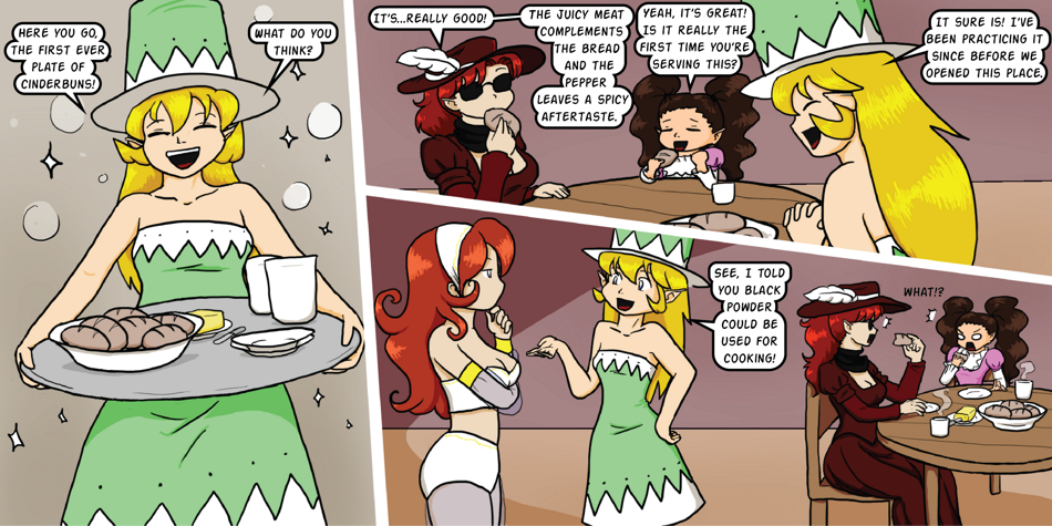 Breadfinder - Episode 10, Page 1: 010-Sugar, spice and...gunpowder!