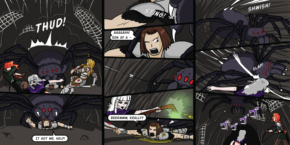 Breadfinder - Episode 110, Page 1: 110-Bad spider, bad!