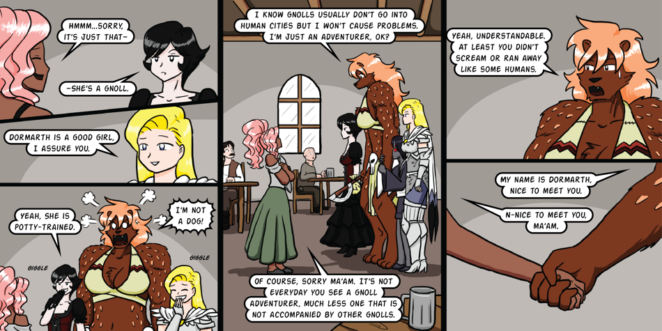 Breadfinder - Episode 128, Page 1: 128-Warm food and comfy beds, pt.2