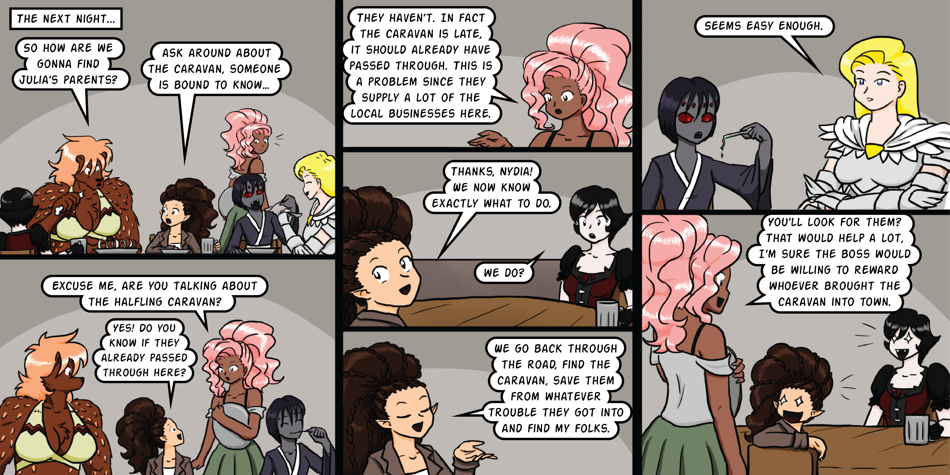 Breadfinder - Episode 131, Page 1: 131-Warm food and comfy beds, pt.5