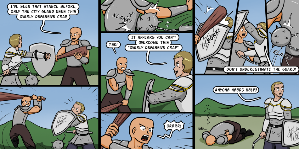 Breadfinder - Episode 174, Page 1: 174-The best offense is a good defense