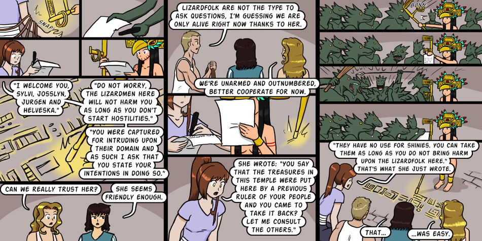 Breadfinder - Episode 187, Page 1: 187-The reptilian council will decide your fate
