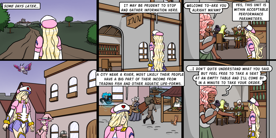 Breadfinder - Episode 205, Page 1: 205-Do androids have electric fast travel