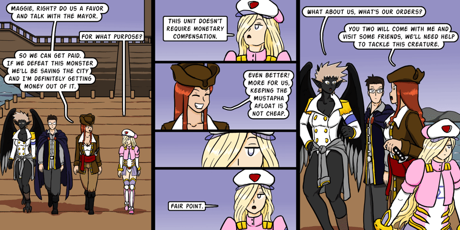 Breadfinder - Episode 220, Page 1: 220-No such thing as free monster hunt