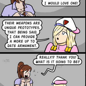  - Episode 410: 410-An android promised to give me a weapon from the future, now I can be just like my childhood heroes! What will happen when I unleash the devastating AoE attack?