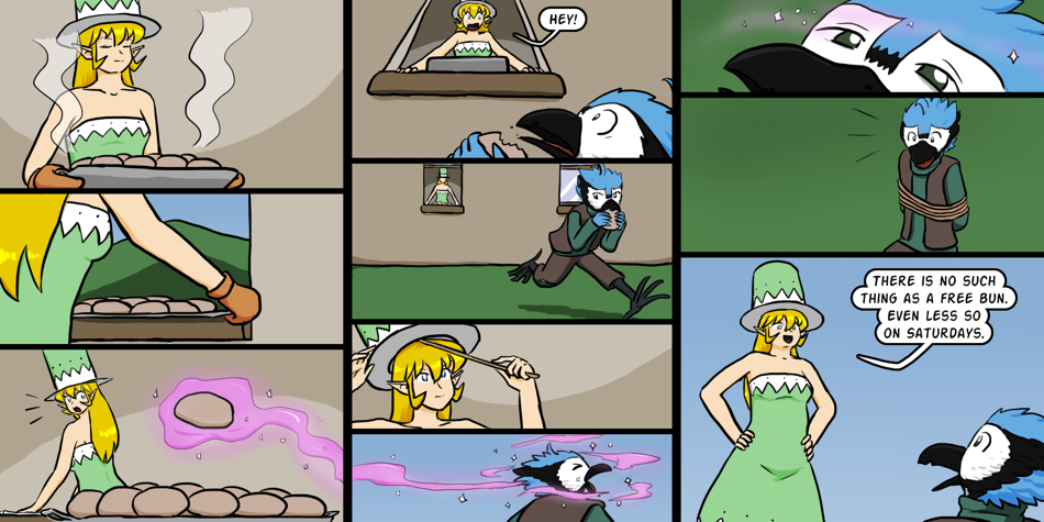 Breadfinder - Episode 422, Page 1: 422-Avian cantrip