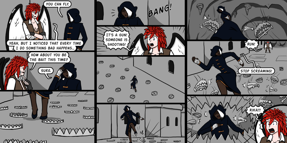 Breadfinder - Episode 548, Page 1: 548-Tiptoeing through the battlefield