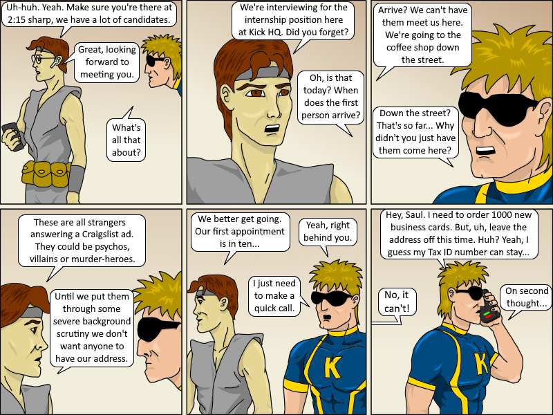 Kickman - Episode 8, Page 1: 08 The Internship