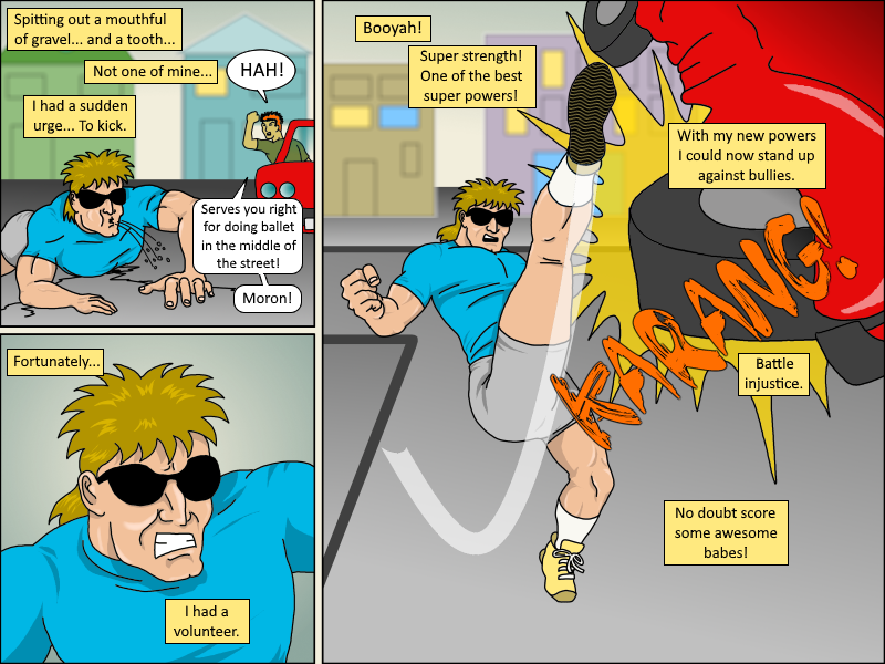 Kickman - Episode 9, Page 7: 09 Kickman Day One